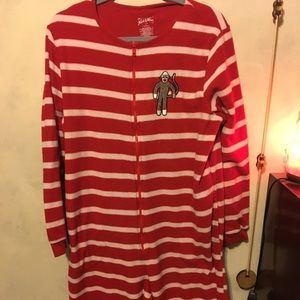 Nick & Nora Fleece One Piece Monkey Suit Footed!